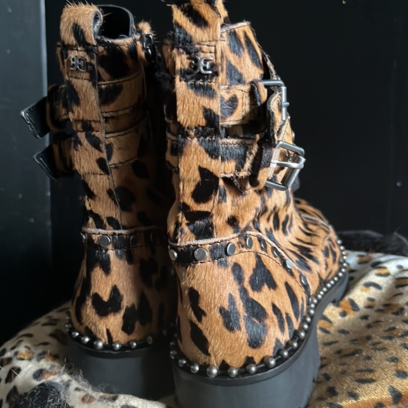 Leopard SAM EDELMAN ANKLE BOOTS‼️ - Picture 3 of 7